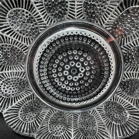 Hobnail Clear Indiana Glass Relish Tray Beaded Thousand Eyes serving small plate - Picture 7 of 9
